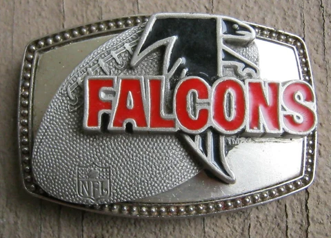 VINTAGE ATLANTA FALCONS NFL FOOTBALL TEAM LOGO ALUMALINE 4108 BB-317 BELT BUCKLE Cover