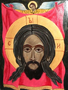 Jesus Christus handbemalte Tempera orthodoxe Ikone - Bild 1 von 12