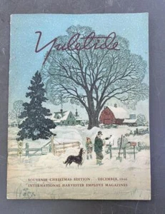 1946 International Harvester Advertising Yuletide Christmas Souvenir Magazine - Picture 1 of 14