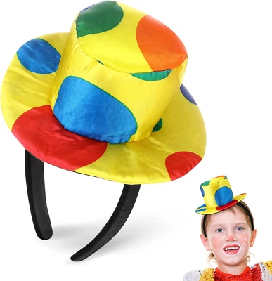 NUOBESTY Circus Clown Hat Funny Clown Hat Small Clown Hat Clown Nose Adult Je... - image 1 of 4