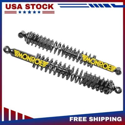 For Dodge W100 D100 D200 W200 Pack of 2 Rear Monroe Load Adjusting Shocks Pair - Image 1 of 2