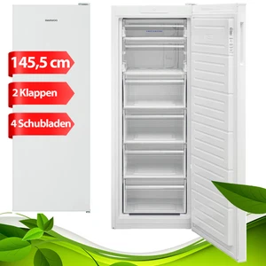 Gefrierschrank 188L 4 Sterne 6 Fächer leise 40dB  Weiß 145,5 cm Höhe  - Bild 1 von 10