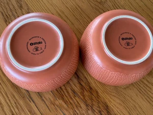 iittala Sarjaton Letti Red Clay 680ml Bowl 14cm 5.5in Set of 2 Discontinued - Picture 1 of 5