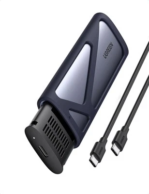 UGREEN SSD Festplatte Gehäuse M 2 Nvme 10Gbps ( Usb-C 3.1 Gen2 Eingang), Grau - Bild 1 von 4
