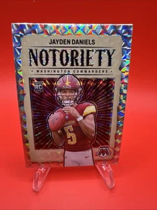 2024 Mosaic - Notoriety Mosiac - RC - Commanders QB - Jayden Daniels #19 - Picture 1 of 6