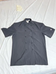 Traditional Short Sleeve Jacket in Black by Club Chef - Picture 1 of 2