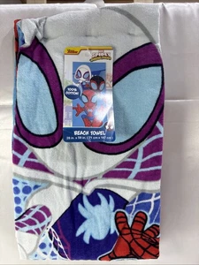Spider Man Ghost and Miles Cotton Kids Beach Towel - Picture 1 of 4