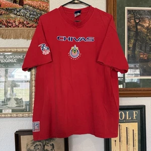 T-shirt calcio vintage 90a RARA Guadalajara Chivas Messico taglia uomo XL - Foto 1 di 7