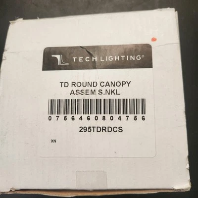 Tech Lighting 295TDRDCS TD Round Canopy Assembly Satin Nickel - Image 1 of 4