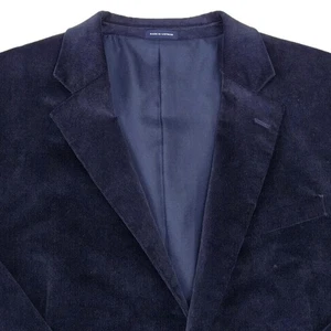 Stafford Blazer Men's 48R Blue Corduroy Classic Elbow Patch Business Casual Coat - Bild 1 von 16