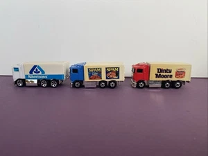 Hot Wheels Delivery Trucks 1991 Dinty Moore, Albertsons, & Spam Delivery Trucks - Picture 1 of 9