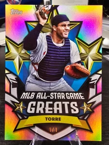 Joe Torre 2025 Topps MLB All-Star Game Greats #1/1 Superfractor ASGG-5 - Picture 1 of 2