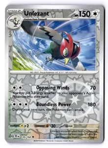 Unfezant Reverse Holo Uncommon SV05: Temporal Forces 135/162 NM - Picture 1 of 2