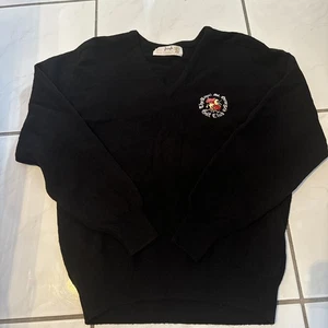 Vtg Golf Sweater Pringle Scotland Wool The Royal St. George's Golf Club L 22x26 - Picture 1 of 11
