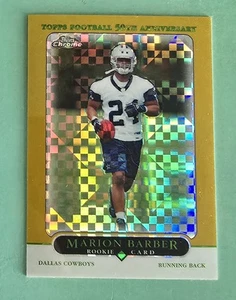 2005 Topps Chrome MARION BARBER Rookie Gold X-Fractor #/399 Cowboys #223 RC - Picture 1 of 2