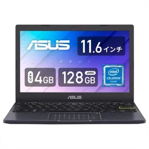 ASUS Laptop 11.6in Wide TFTColor LCD DDR4-2933 4GB/eMMC 128GB/E210KA-GJ01BWS - Picture 1 of 6