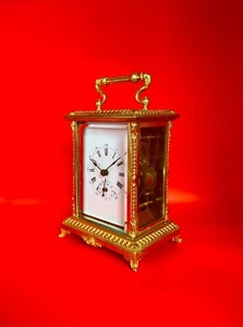 Antique Unique Japy Freres Alarm Carriage Clock Bell Striking 1878 - Picture 1 of 12