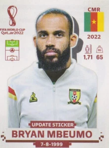 Panini Sticker Fußball WM 2022 Update: Bryan Mbeumo Cameroun Bild Qatar NEU - Picture 1 of 2