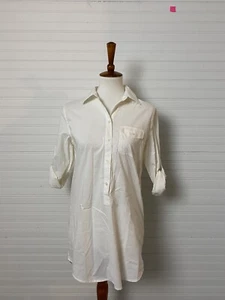 J. Crew Blouse Size XS Button-up Shirt Tunic Collared Long Sleeve White - Picture 1 of 4