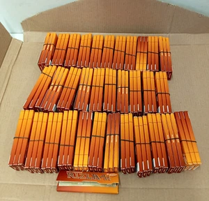 100× New Rizla Orange Liquorice Regular Cigarette Rolling Papers | Original - Picture 1 of 3