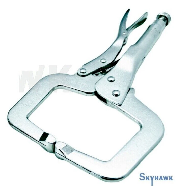 CAL-HAWK New Locking Grip Welding Clamp Vise C-Clamp Sheet Metal Clamp Plier