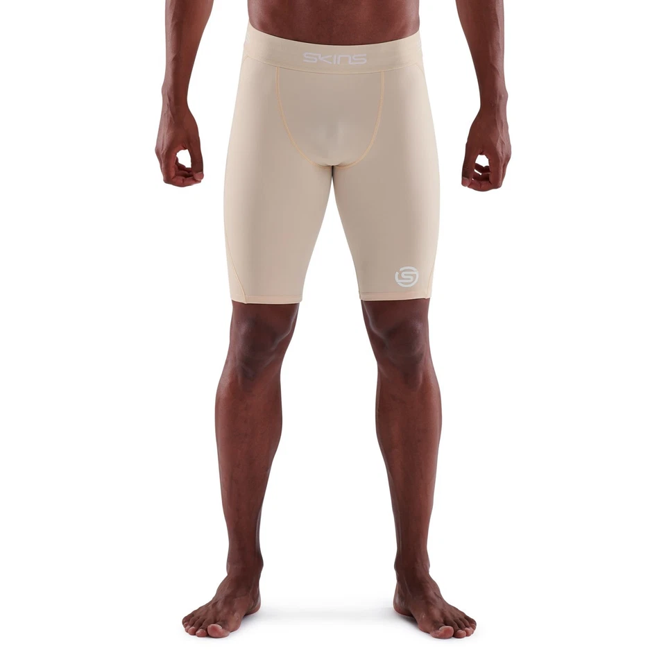 DEAL | Skins Series-1 Mens Compression Half Tights (Neutral) - Image 1 of 1