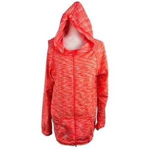 Be Inspired Zipped Hooded Jacket XL Athletic Orange Zip Up Workout Exercise - Picture 1 of 12