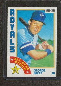 1984 O-PEE-CHEE, OPC, #223 George Brett All Star, HOF, NM-MT!