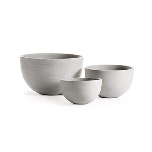 Fibrestone Malibu Low Bowls, Set Of 3 - Picture 1 of 1