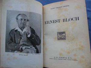 MUSICA-MUSICISTI-MARY TIBALDI CHIESA-ERNEST BLOCH-PARAVIA 1933 - Picture 1 of 1