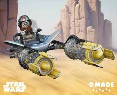 D Made custom Star Wars Young Anakin+Aircraft - Image 1 of 4