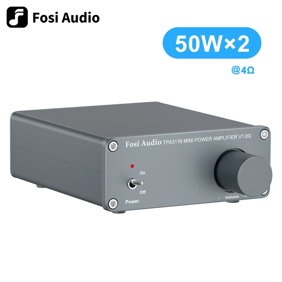 Fosi Audio V1.0G Amplifier 2 Channel Stereo Audio Digital Class D Home Power Amp - Image 1 of 4