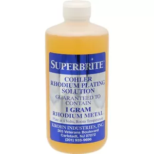 SuperBrite Rhodium Plating Solution 1 Gram Metal Professional Jewelers Tool… - Picture 1 of 1