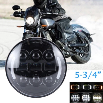 Кольцо для светодиодной фары 2017 Victory Octane 5-3/4 дюйма 5,75 дюйма дневные ходовые огни сигналы поворота Hi/Lo - Изображение 1 из 4