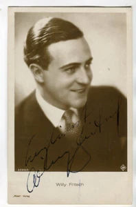 Postal Willi Fritsch, película, autógrafo, tarjeta Ross original firmada años 30 - Imagen 1 de 3