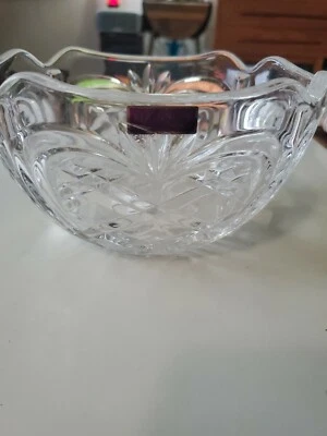 Marquis Waterford Dorchester Bowl Crystal Germany Oval 7” Vtg - Image 1 of 4