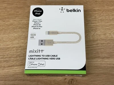 Belkin mixit Lightning To USB Cable 15cm Gold Apple - Image 1 of 3