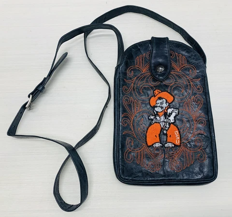 RARE! OSU GameDay Boots Leather Purse Oklahoma State University Cowboys Cover