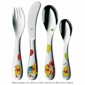 WMF Kinderbesteck Set 4tlg. WINNIE POOH | Kinderbesteckset Geburt Taufe Geschenk - Bild 1 von 1