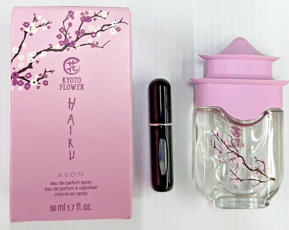 Avon Haiku Kyoto Flower Eau De Parfum Perfume Spray 1.7oz | Spray de viaje GRATIS Foto 1 de 4