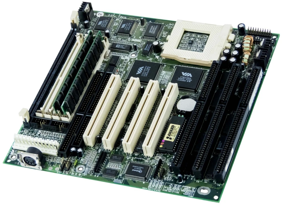 Mainboard TMC AI5VP-1.00 Socket 7 SIMM DIMM PCI ISA - Image 1 of 2