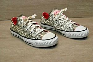 Converse Chuck Taylor All Star Silber Glitzer Zebra & Herzen Print Gr. 6 Damen - Bild 1 von 11