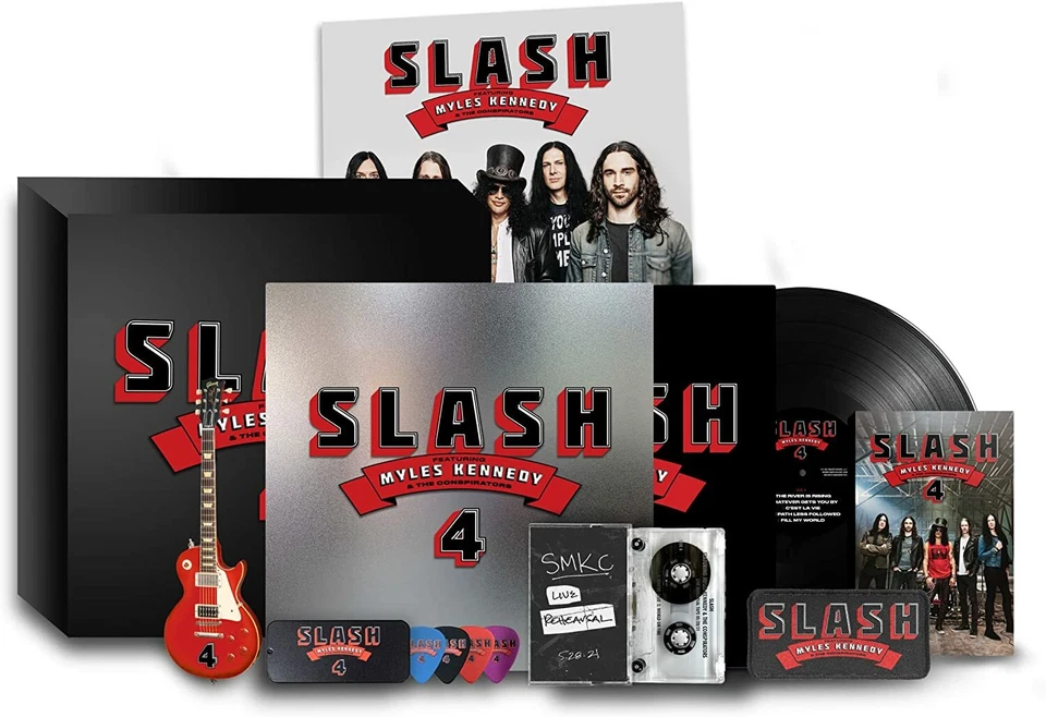 Slash 4 Feat. Myles Kennedy Et Les Cospirators Boîte Deluxe Lp+Cd+Mc+Livre Neuf - Photo 1/1