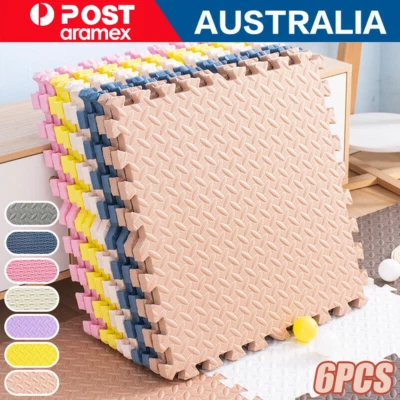 6/12x EVA Foam Mat Floor Mats Interlocking Heavy Duty Puzzle Baby Kids Playmat - image 1 of 4