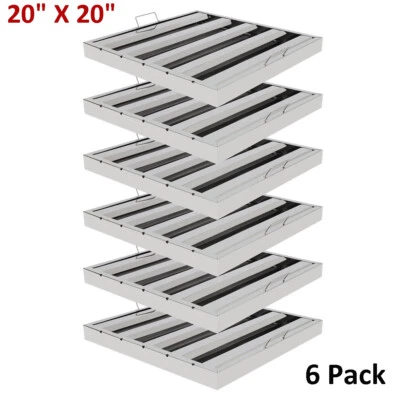 20"X20" Commercial Hood Filters 6 Pack Stainless Steel Hood Grease Filter Baffle - Image 1 of 4