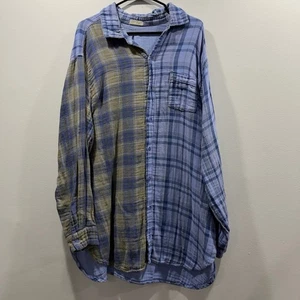 Free People x CP Shades 100% Cotton  Button Down Size XL - Picture 1 of 7