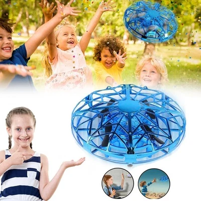 UFO Mini Drohne Hand Induktions Quadrocopter Drone Spielzeug mit LED-Leuchten - Bild 1 von 4