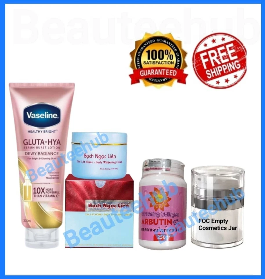 Крем для тела отбеливающий набор Bach Ngoc Lien, вазелин глута, коллаген (фокус банка) - Изображение 1 из 1