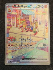 Pokemon ~ S&V Paldea Evolved Skeledirge Ex 258/193 Illustrazione Speciale Rara ~NM - Foto 1 di 10