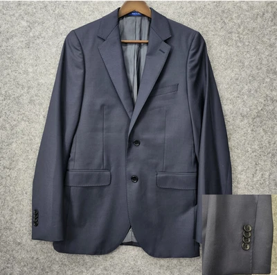 Abrigo deportivo Paul Betenly para hombre 34R XS traje de lana azul marino dinero antiguo Lanificio FILARTE Foto 1 de 4